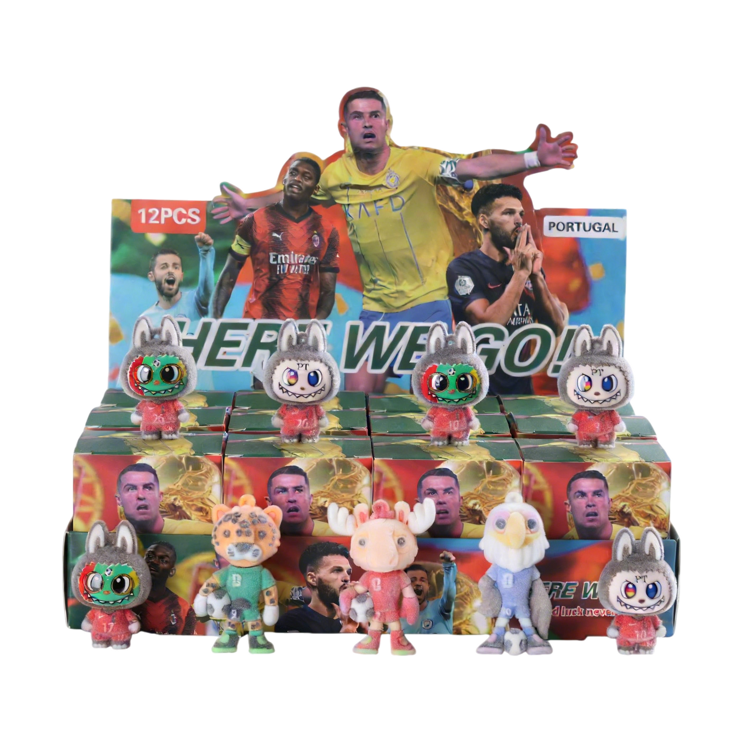 2026 FIFA World Cup Flocked Vinyl Figure Collectible Toy Blind Box Surprise Trendy Desk Decor 12Pcs