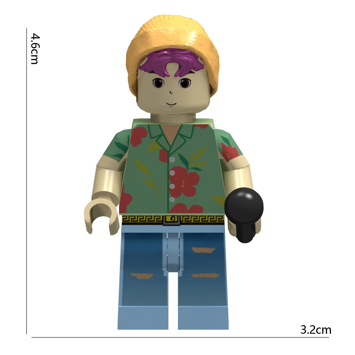 K-POP Demon Hunters Saga Male Group Block Toy – Collectible Assemble Figurine