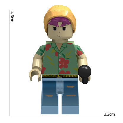 K-POP Demon Hunters Saga Male Group Block Toy – Collectible Assemble Figurine