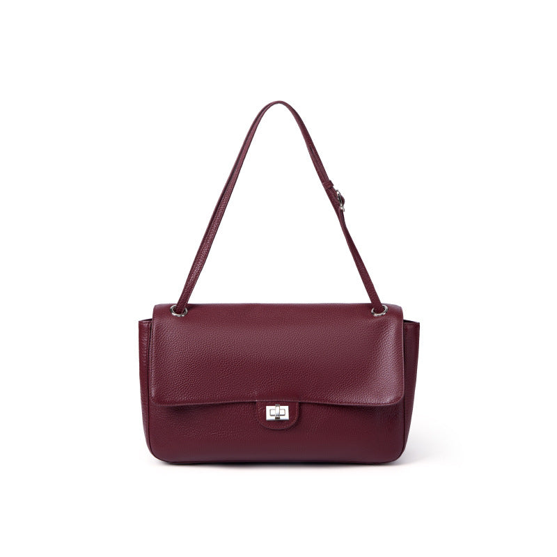 Slouchy Flap Shoulder Bag in Leather or Suede
