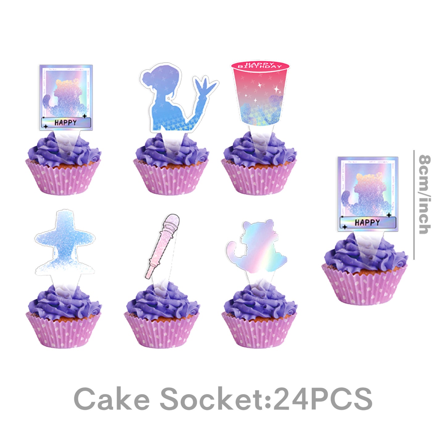 K-pop Demon Hunters Birthday Party Supplies Themed Tableware and Decorations