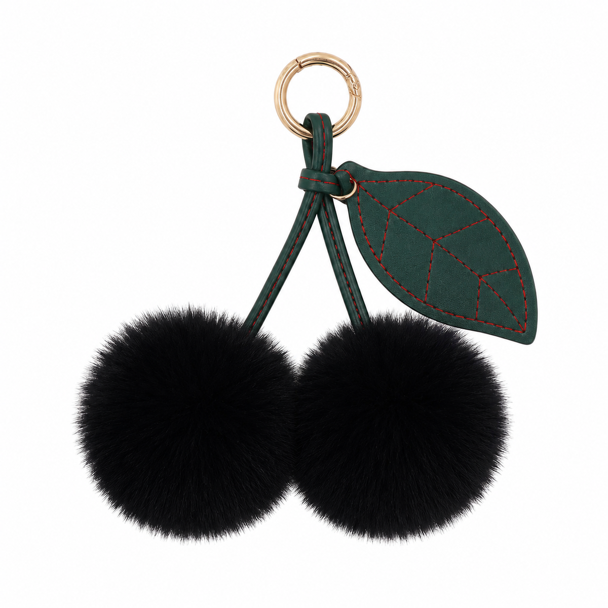 Cherry Plush Bag Pendant Lovely Keychain Cartoon Keyring Accessory