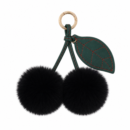 Cherry Plush Bag Pendant Lovely Keychain Cartoon Keyring Accessory