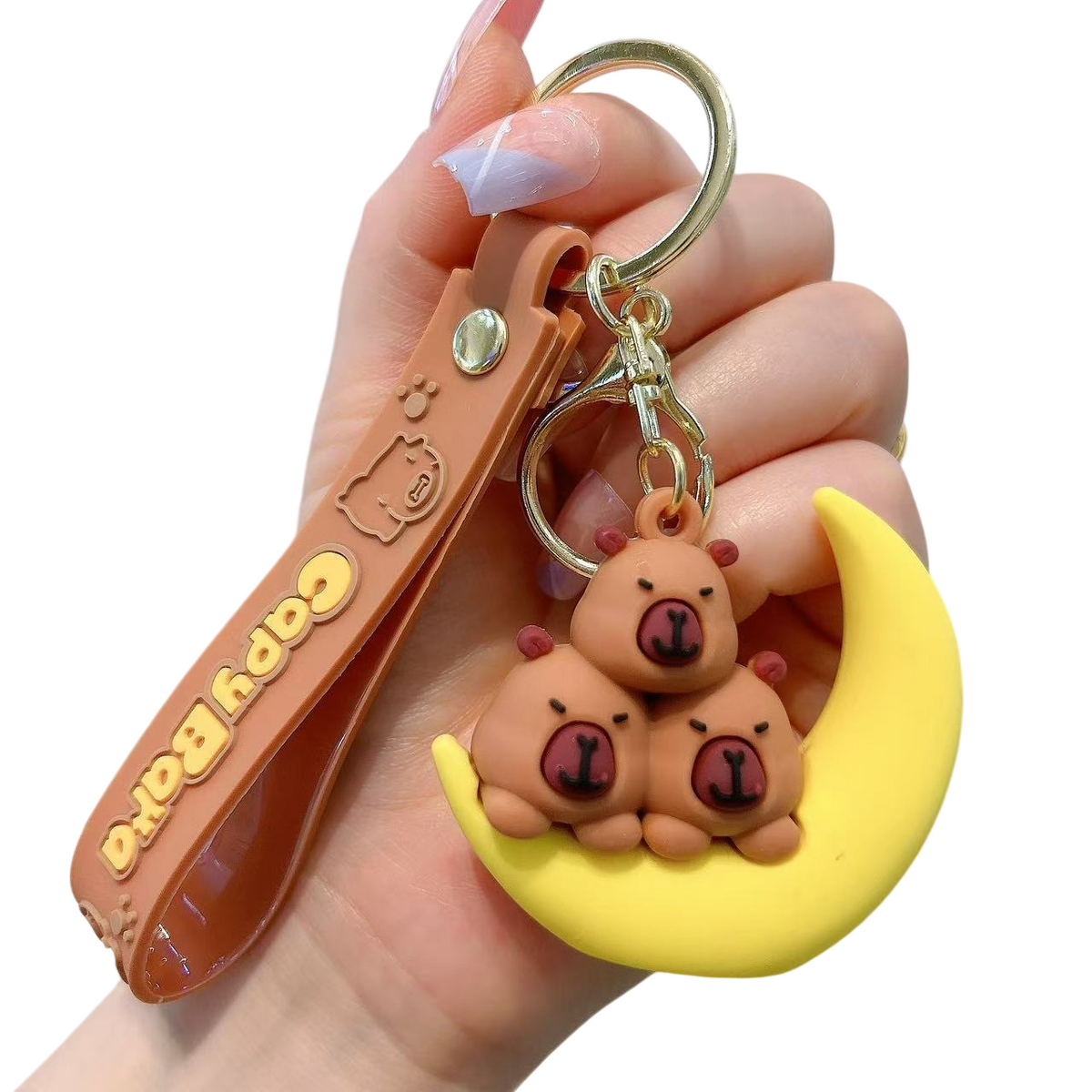 Cute Capybara Keychains – Kawaii Animal Bag Charms & Novelty Gifts