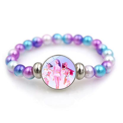 K-POP Demon Hunters Beaded Bracelet Colorful Friendship Jewelry Gift for Boys & Girls Trendy Fan Accessory