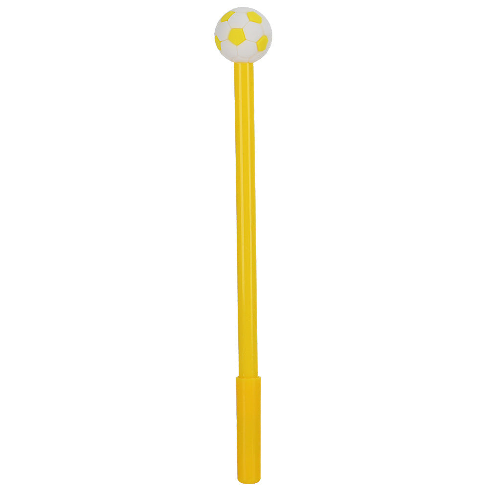 Sports Ball Silicone Top Gel Pen Black Ink Creative Ballpoint Pen