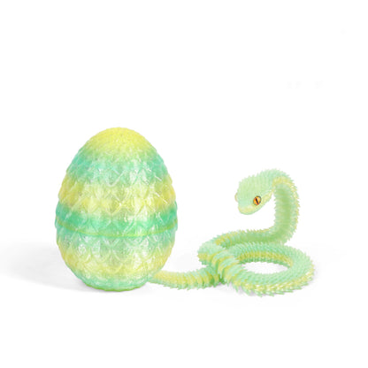 3D Printed Dragon Egg Fidget Toy with Articulated Dragon – Colorful Sensory Stress Relief Toy & Collectible Gift