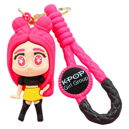 K-Pop Demon Hunters PVC Silicone Keychain Backpack Charm Trendy Merchandise
