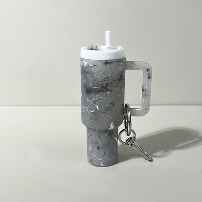 Mini Tumbler Lipstick Holder Keychain – Twist-Open Bag Charm