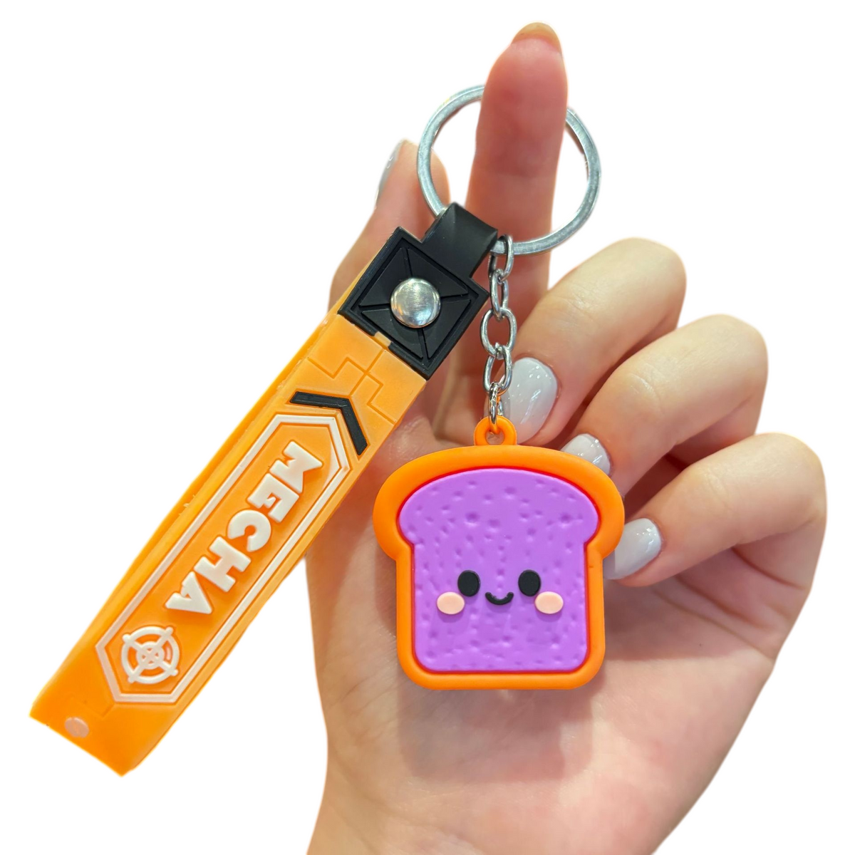 Food & Dessert Butter, Cheese & Bao Bun Keychains Silicone Bag Charms & Accessories