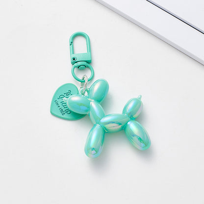 Colorful Resin Balloon Dog Bag Charm Keychain Trendy Acrylic Style Accessory for Bags, Keys & Gifts