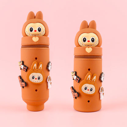 Cartoon Character Silicone Pencil Case & Desk Organizer for Kids and Students