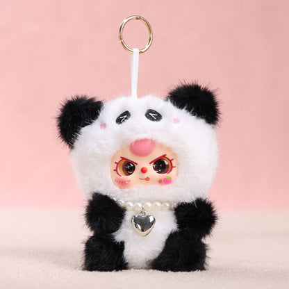 Cartoon Plush Key Chain Vinyl Plush Rabbit Bag Charm Collectible Doll