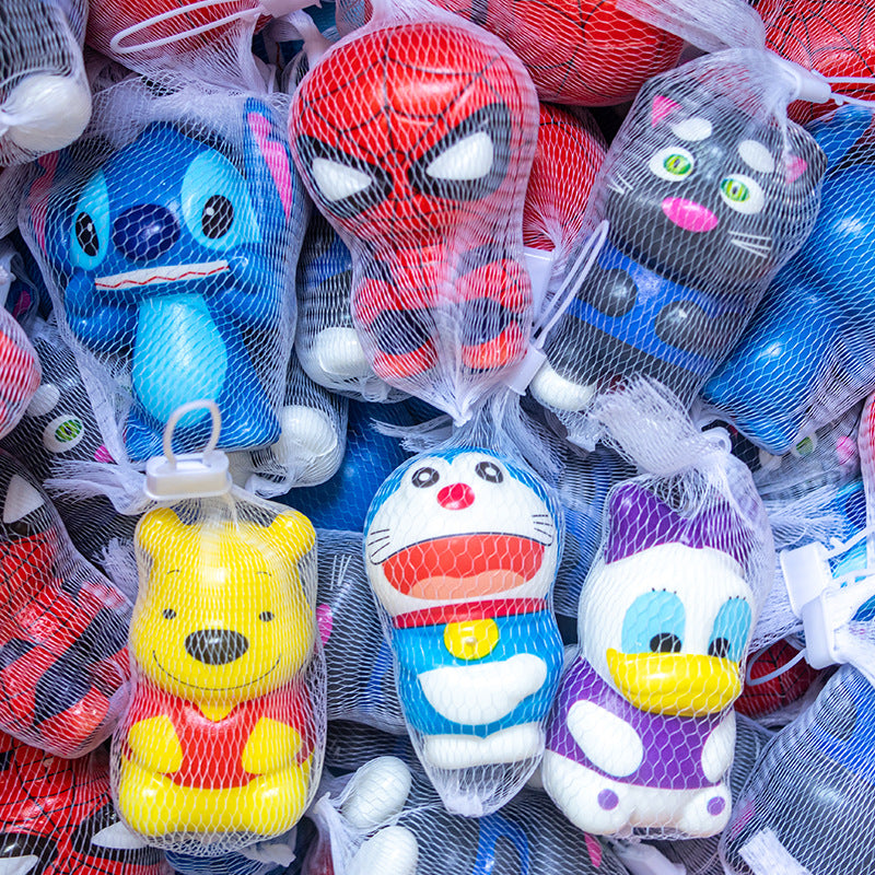 Cartoon Style Slow Rebound Squishy Stress Toy Doll Keychain Squeeze Fidget for Kids & Adult