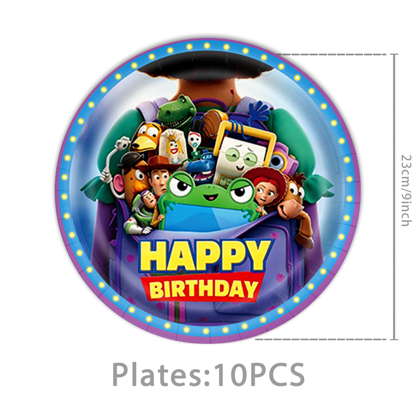 Cartoon Woody Buzz Series Birthday Party Supplies Themed Tableware and Decorations