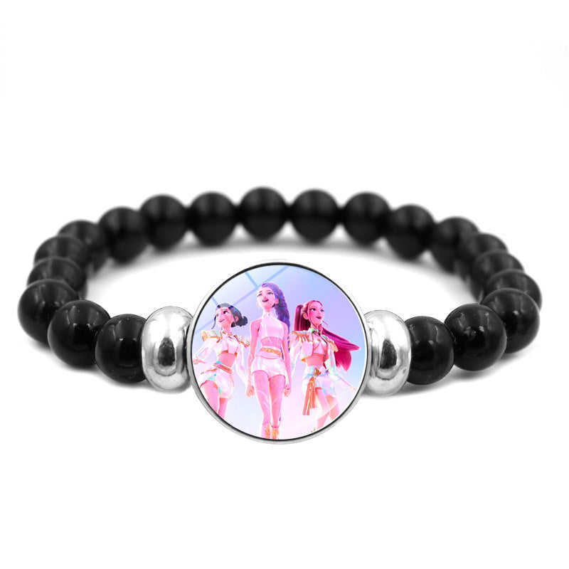 K-POP Demon Hunters Beaded Bracelet Colorful Friendship Jewelry Gift for Boys & Girls Trendy Fan Accessory