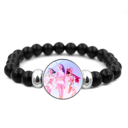 K-POP Demon Hunters Beaded Bracelet Colorful Friendship Jewelry Gift for Boys & Girls Trendy Fan Accessory