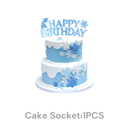 Frozen Winter Wonderland Kids Birthday Party Decorations Snowflake Balloon Garland, Banner & Party Supplies