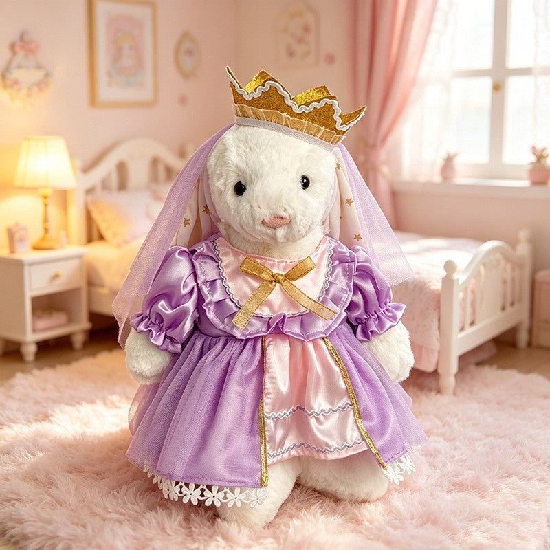 30cm (11.8 in) Bunny Doll Clothes – Princess Dresses & Plaid Suits, Clothes Only