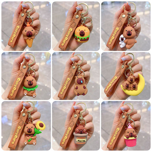 Cute Capybara Keychains – Kawaii Animal Bag Charms & Novelty Gifts