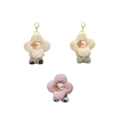 Sunflower Doll Bag Pendant Lovely Plush Keychain Cartoon Keyring Accessory