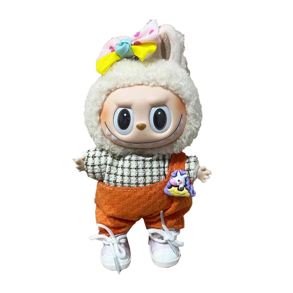 17cm Labubu Doll Clothes Outfit Dress Up Changeable Costume