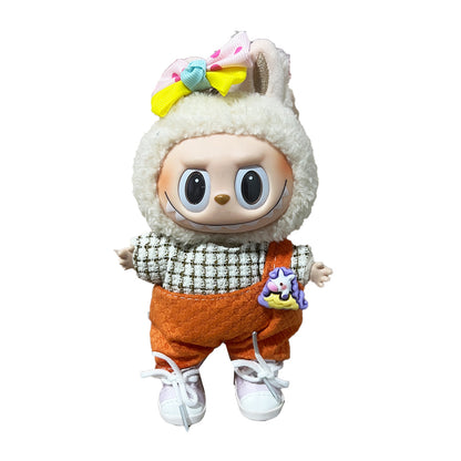 17cm Labubu Doll Clothes Outfit Dress Up Changeable Costume
