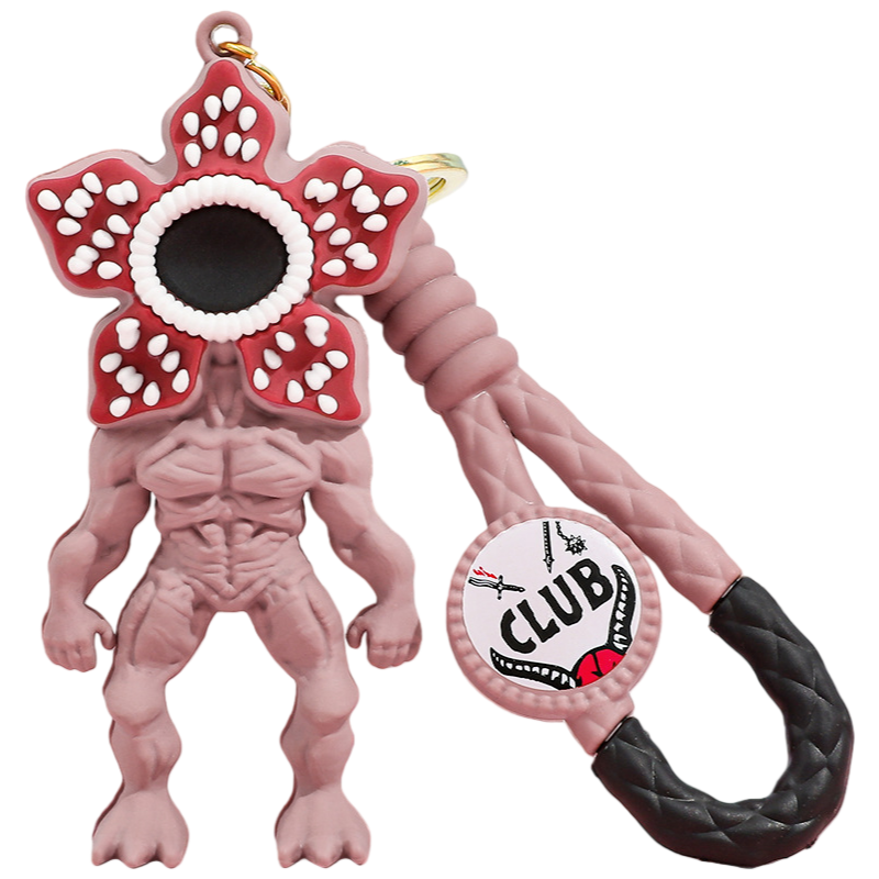 Stranger Things Supernatural TV-Inspired Retro Sci-Fi Character Silicone Keychain