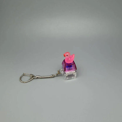 Cute Duck Fidget Clicker Keychain Keyboard Stress Relief Bag Charm
