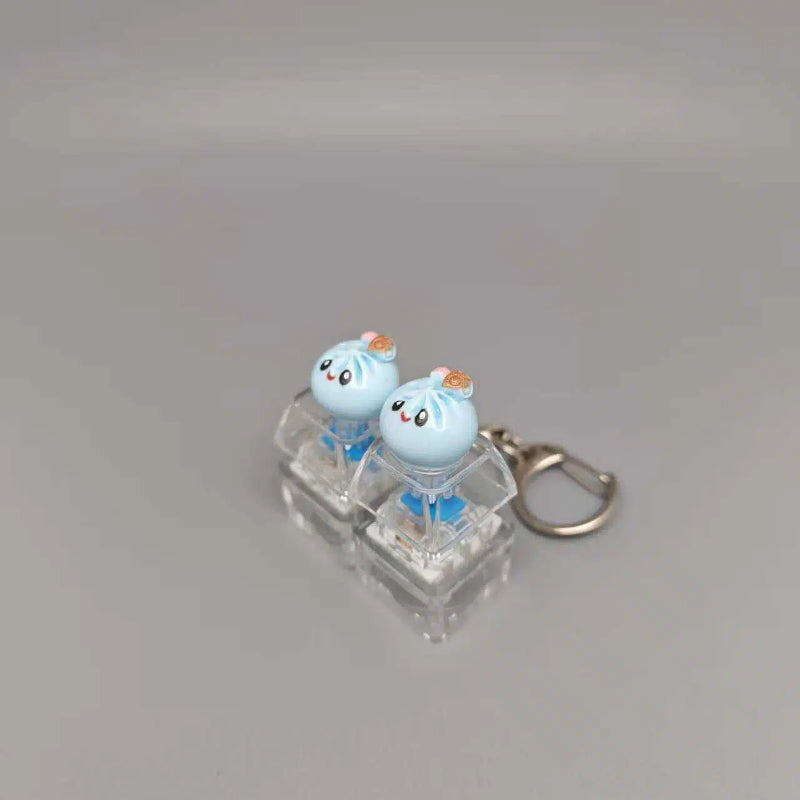 Mini Dumpling Fidget Charm Keychain Pop Fun Stress Sensory Toy Relief Accessory
