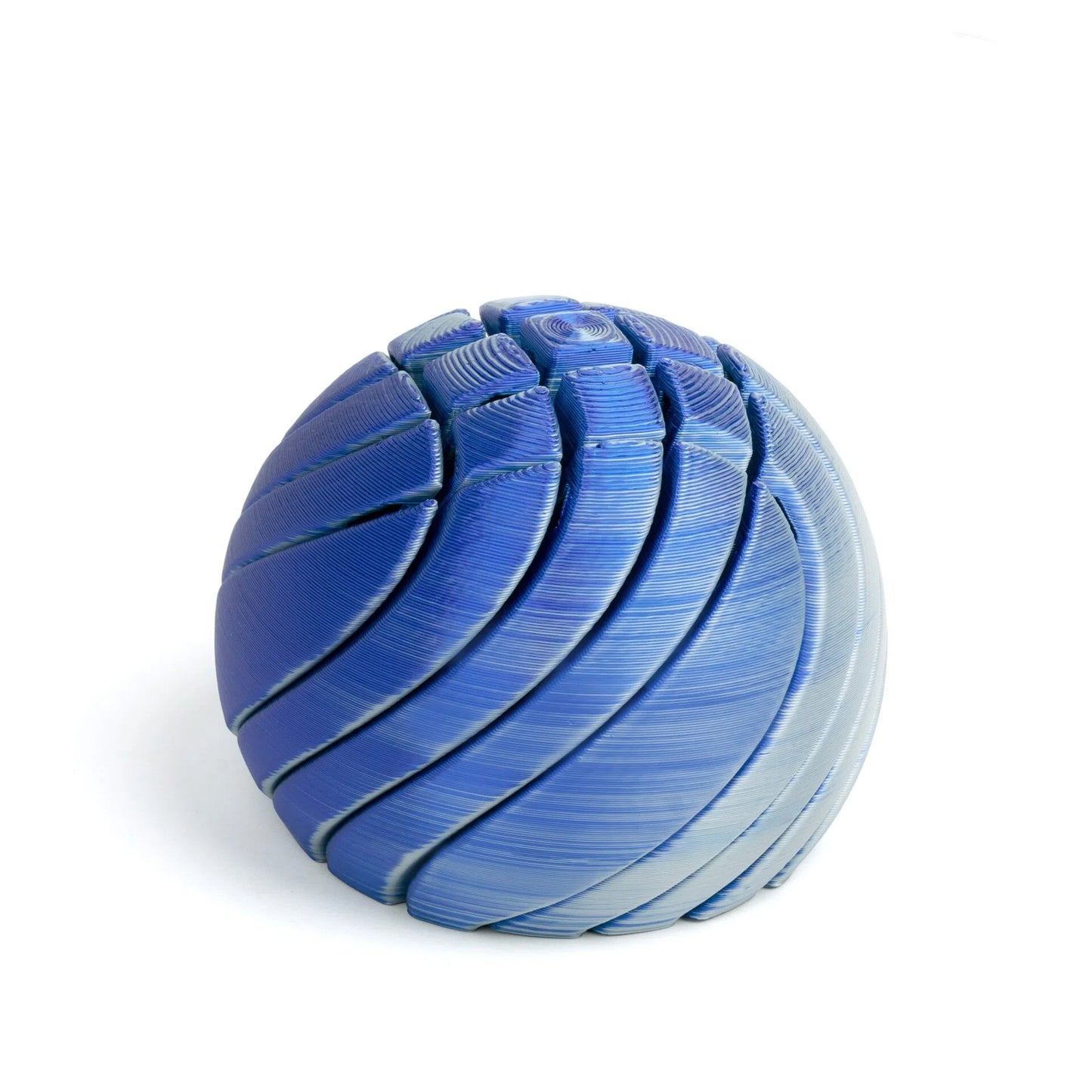 3D Printed Transforming Fidget Ball – Spiral Sensory Desk Toy & Puzzle Stress Relief Gift