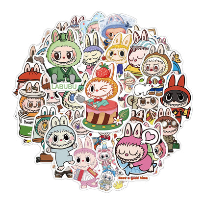 50Pcs Cartoon Character Stickers Waterproof Cartoon Decals for Laptop Phone & Water Bottle
