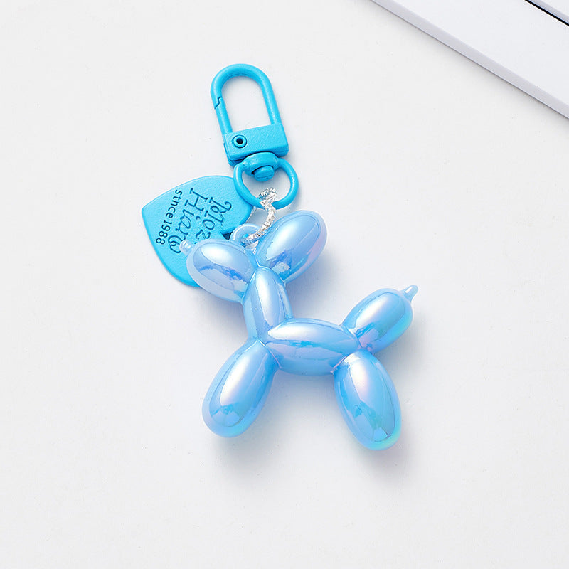 Colorful Resin Balloon Dog Bag Charm Keychain Trendy Acrylic Style Accessory for Bags, Keys & Gifts