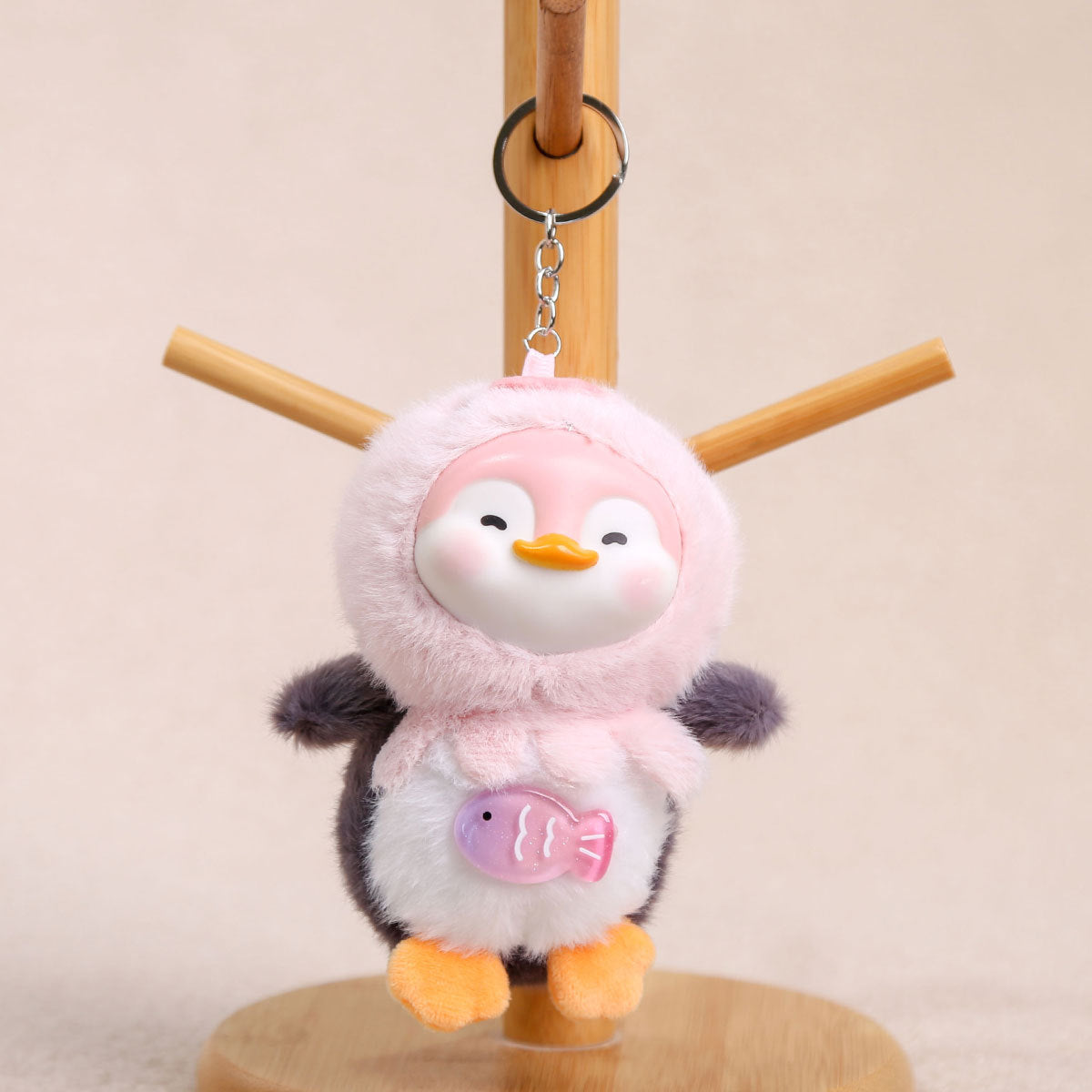 Cartoon Plush Key Chain Vinyl Plush Rabbit Bag Charm Collectible Doll