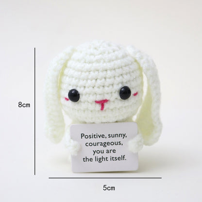 Handmade Crochet Yarn Plush Dolls – Heart Flower, Cactus, Bunny, Bee & More Designs