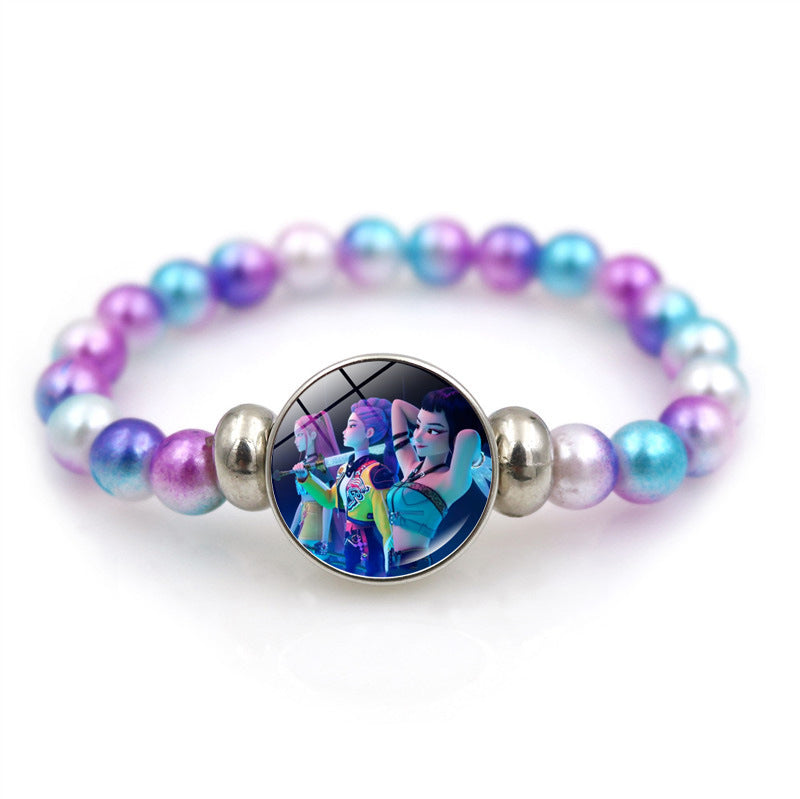 K-POP Demon Hunters Beaded Bracelet Colorful Friendship Jewelry Gift for Boys & Girls Trendy Fan Accessory