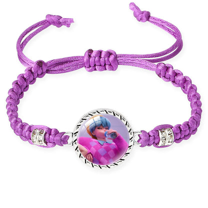 K-POP Demon Hunters Series Bracelet Set Creative Charm Braided Adjustable Bracelets