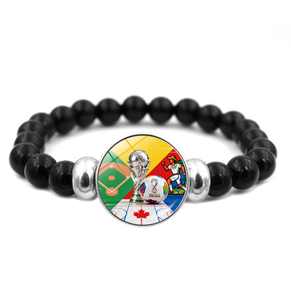2026 FIFA World Cup Beaded Bracelet Jewelry Trendy Fan Accessory
