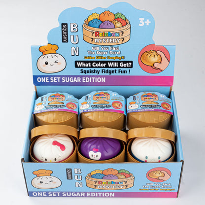 Cartoon Emoji Jumbo Mystery Squishy Dumpling Realistic Steamed Bun Stress Relief Squeeze Toy