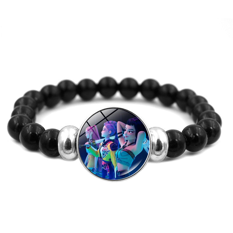K-POP Demon Hunters Beaded Bracelet Colorful Friendship Jewelry Gift for Boys & Girls Trendy Fan Accessory