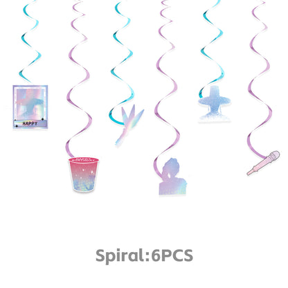 K-pop Demon Hunters Birthday Party Supplies Themed Tableware and Decorations