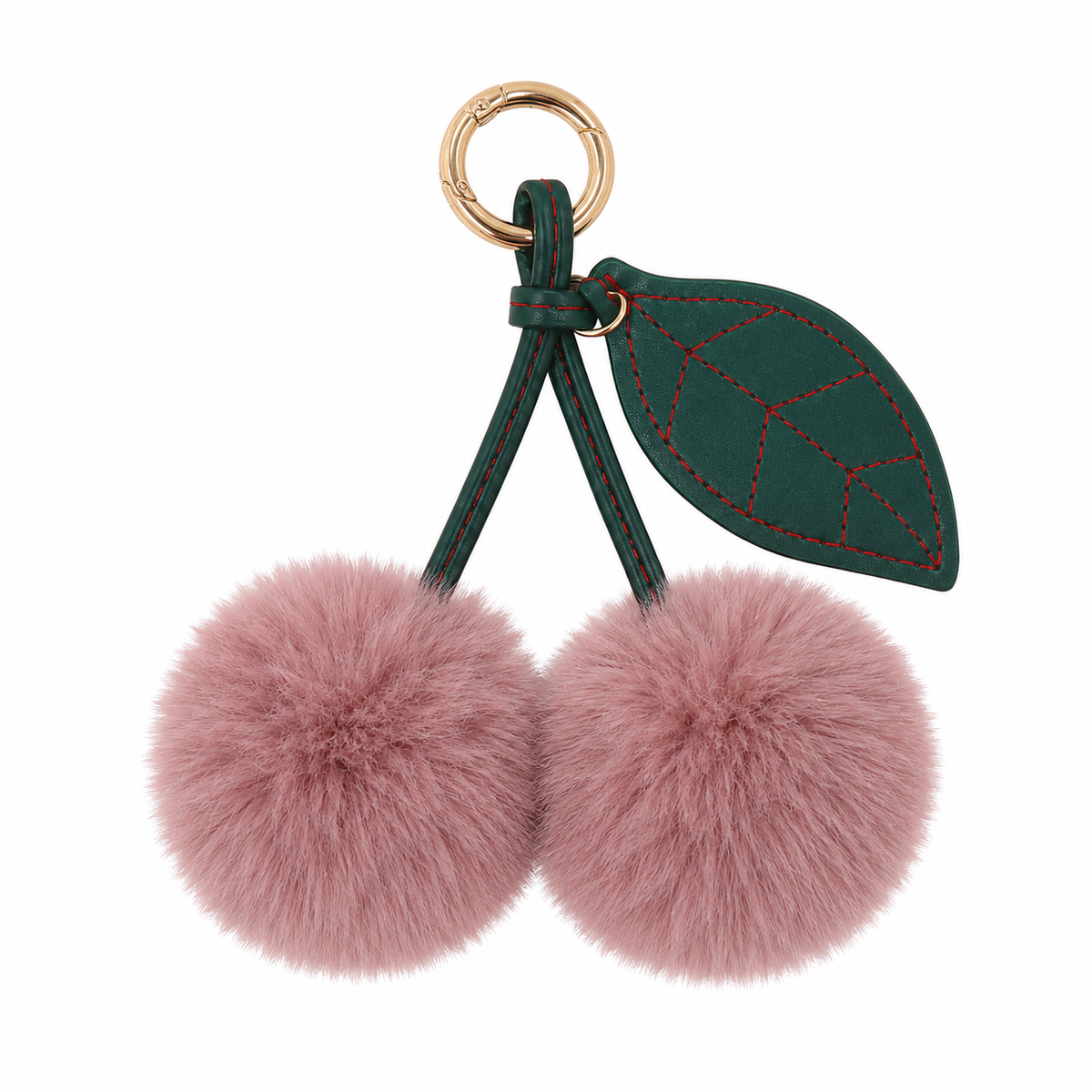Cherry Plush Bag Pendant Lovely Keychain Cartoon Keyring Accessory