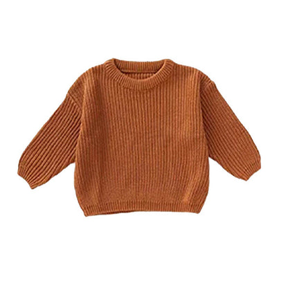 Personalized Name Knit Sweater for Babies & Kids – Custom Yarn Embroidery with Optional Crochet Decorations