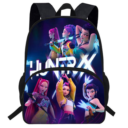 K-Pop Demon Hunters Printed Backpack Cartoon Student School Bag Anime Merch Kids
