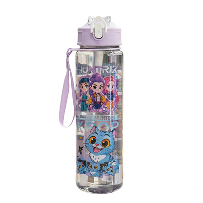 K-POP Demon Hunter Children’s Straw Water Cup Portable Plastic Drinking Bottle 24Oz
