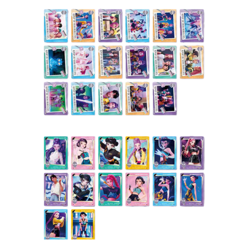 K-Pop Demon Hunter Holographic Trading Cards – Mystery Pack Box with 30 Booster Packs