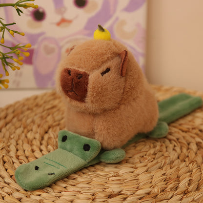 Plush Animal Slap Bracelets – Capybara, Panda & More