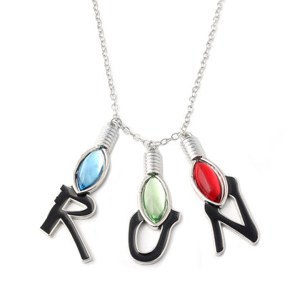 Stranger Things Inspired Jewelry Set Letter Alloy Pendant Necklace & Bracelet Trendy Collectible Accessories