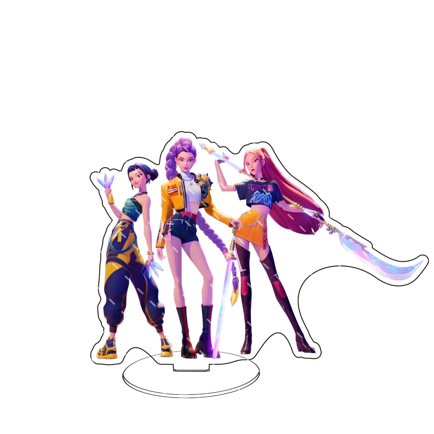K-Pop Demon Hunters Acrylic Standee Desktop Decoration Trendy Merchandise