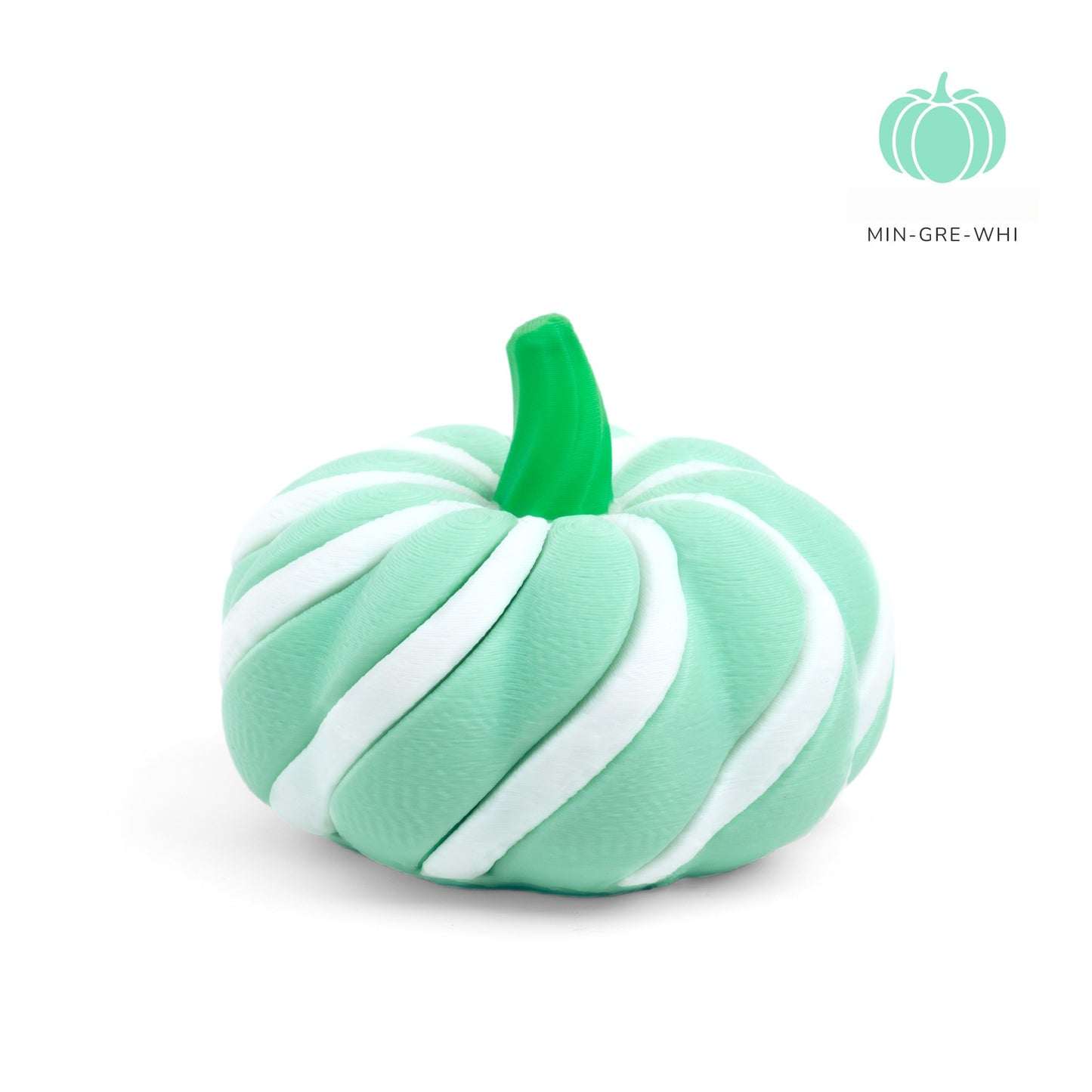 Halloween 3D Printed Spiral Pumpkin Fidget Two-Tone Stress Relief Toy & Fall Decor